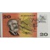 AUSTRALIA 1993 . TWENTY 20 DOLLARS BANKNOTES . FRASER/EVANS . CONSECUTIVE TRIO . FIRST PREFIX AAA